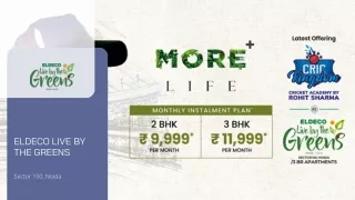 Eldeco Live By The Greens | Apartments In Sector 150, Noida