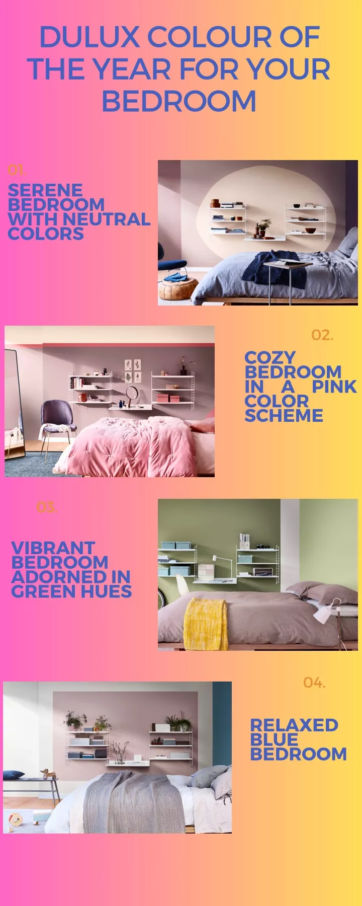 dulux colour of the year for your bedroom