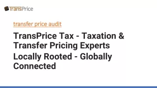 transfer price audit transfer price audit