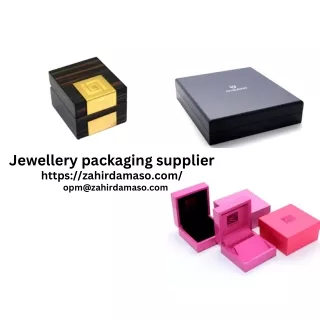 Jewellery packaging supplier
