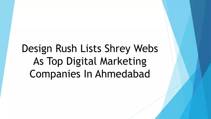 design rush lists shrey webs as top digital