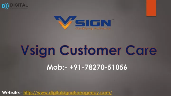 vsign c ustomer care