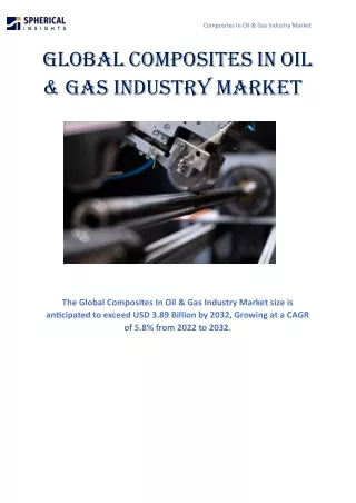 Global Composites In Oil & Gas Industry Market 2032