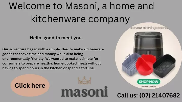 welcome to masoni a home and kitchenware company