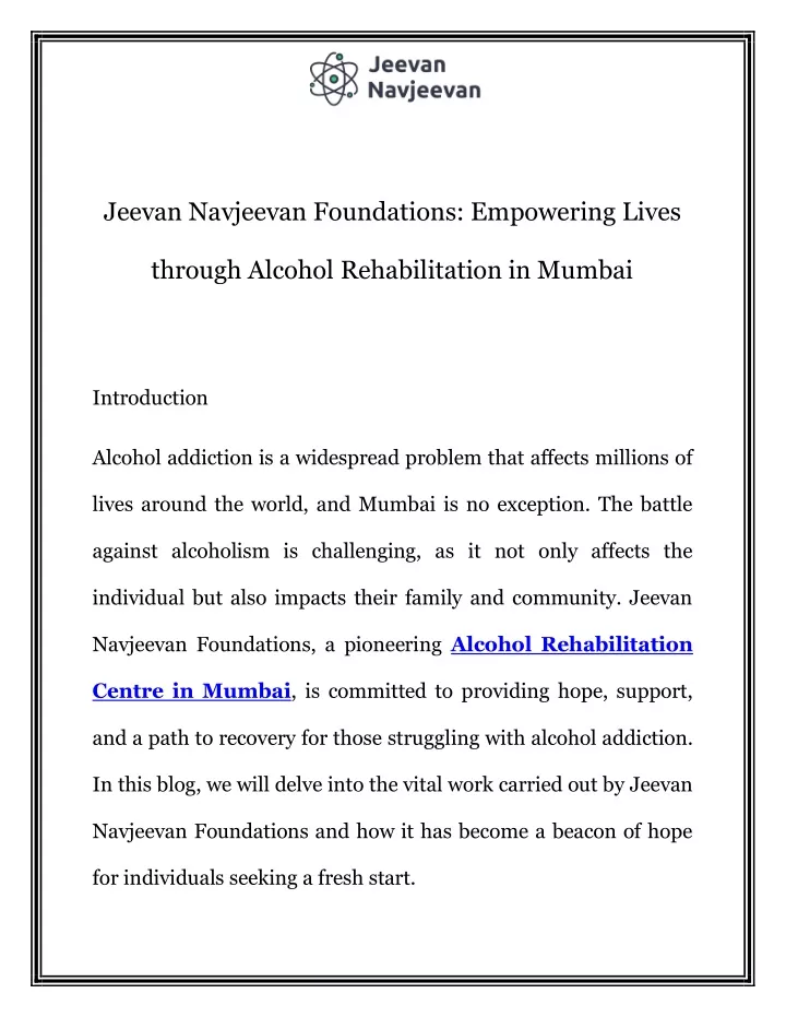 jeevan navjeevan foundations empowering lives