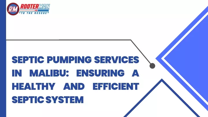 septic pumping services in malibu ensuring
