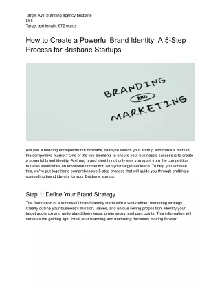 target kw branding agency brisbane lsi target