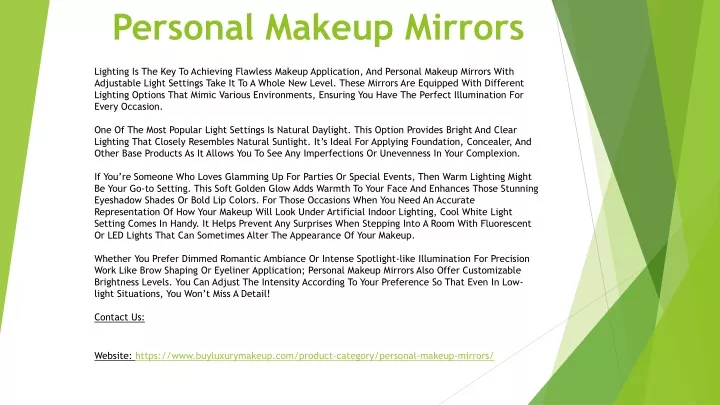 personal makeup mirrors