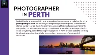 Sorted Media: Your Creative Visionaries - Expert Photographer in Perth