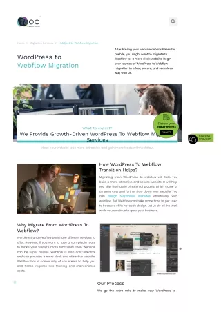 WordPress to Webflow Migration Services - TRooInbound