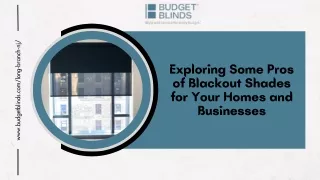 Exploring Some Pros of Blackout Shades for Your Homes and Businesses