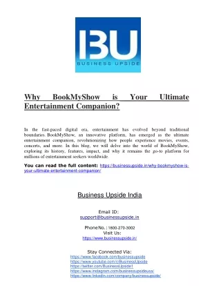 why entertainment companion