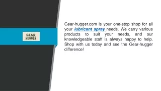 Lubricant Spray Gear-hugger.com0