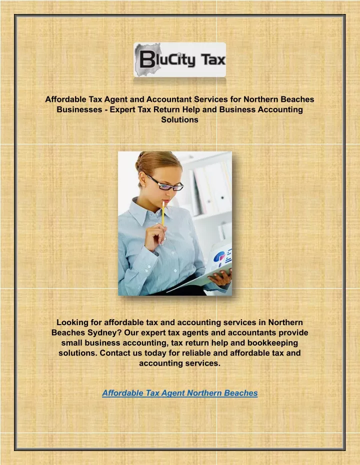 affordable tax agent and accountant services