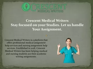 Get Your Custom Written Nursing Assignments Written From the Experts
