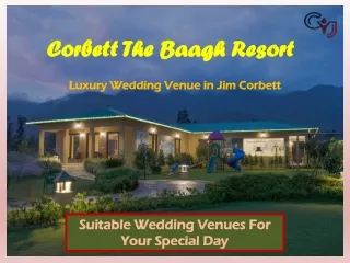 Corbett The Baagh Resort  - For A Dream Wedding in Jim Corbett