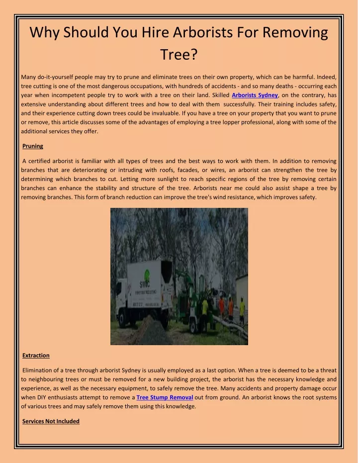 why should you hire arborists for removing tree