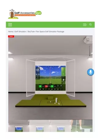 SkyTrak  Flex Space Golf Simulator Package