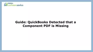 guide quickbooks detected that a component