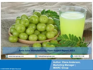 Amla Juice Manufacturing Plant Project Report 2023: Manufacturing Process 2028