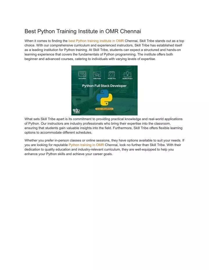 best python training institute in omr chennai