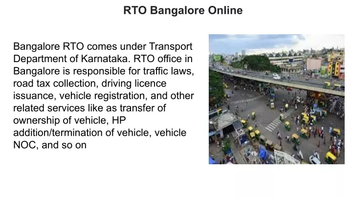 rto bangalore online