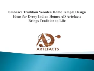 Embrace Tradition Wooden Home Temple Design Ideas for Every Indian Home: AD Arte