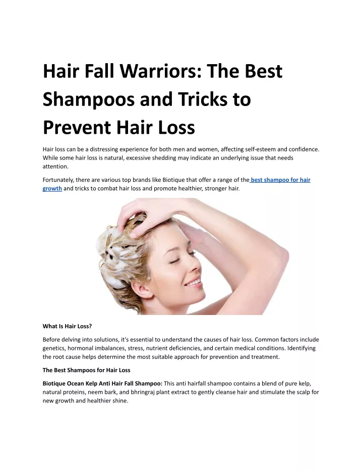 hair fall warriors the best shampoos and tricks