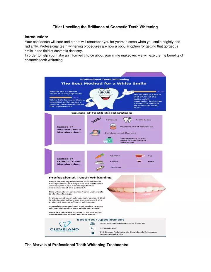 title unveiling the brilliance of cosmetic teeth