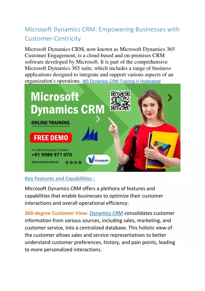 microsoft dynamics crm empowering businesses with