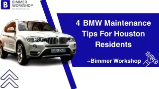 04 BMW Maintenance Tips For Houston Residents