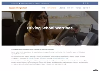 Get Your License with Confidence at Our Driving School in Werribee