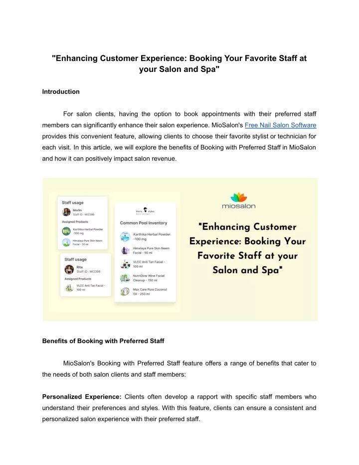 enhancing customer experience booking your