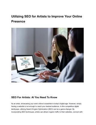 Utilizing SEO for Artists to Improve Your Online Presence
