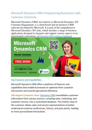 microsoft dynamics crm empowering businesses with
