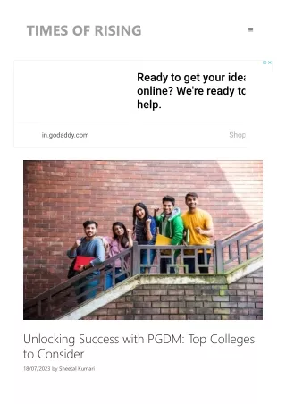 Unlocking Success With PGDM_ Top Colleges To Consider