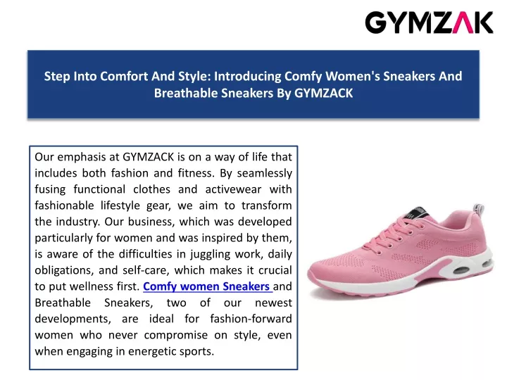 step into comfort and style introducing comfy women s sneakers and breathable sneakers by gymzack
