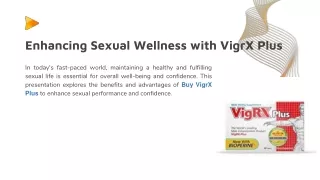 VigrX Plus Pills for Your Sexual Wellness and Confidence