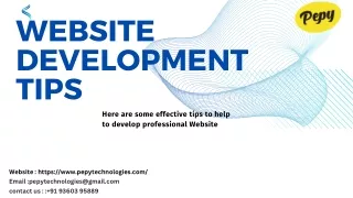 website development tips