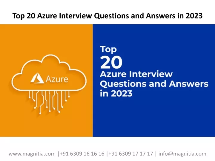 top 20 azure interview questions and answers