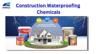 Construction Waterproofing Chemicals Services Amis Consultant