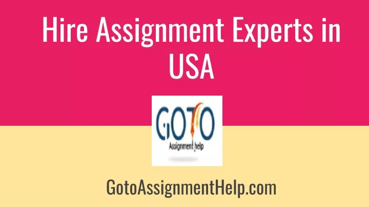 hire assignment experts in usa