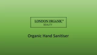 Organic Hand Sanitiser
