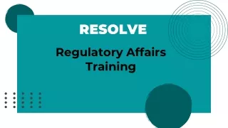 Regulatory Affairs Course