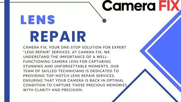 lens repair camera fix your one stop solution