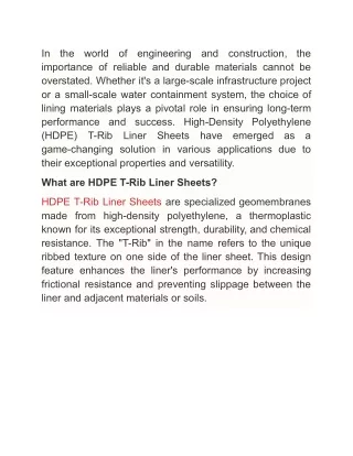 in importance of reliable and durable materials