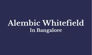 alembic whitefield in bangalore