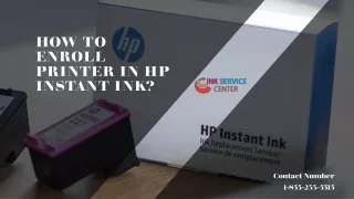 How To Enroll Printer In HP Instant Ink