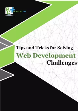 Tips and Tricks for Solving Web Development Challenges with the Best Website Development Company