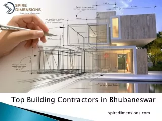 Top building contractors in Bhubaneswar